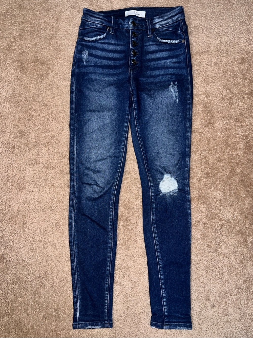 KanCan Dark blue skinny jeans